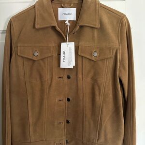 Frame Camel Color Suede Jacket NWT